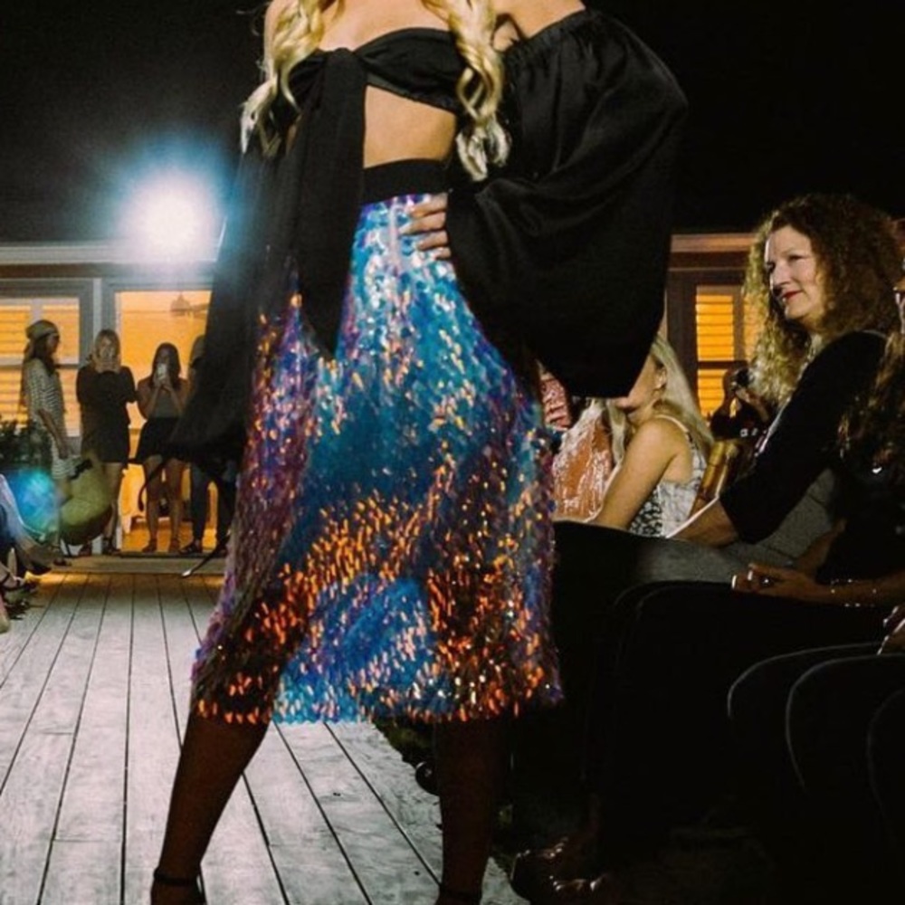 by|Chapter Sequin Midi Skirt
